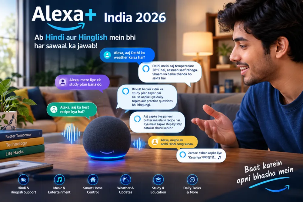 Alexa Plus Hindi and Hinglish support in India