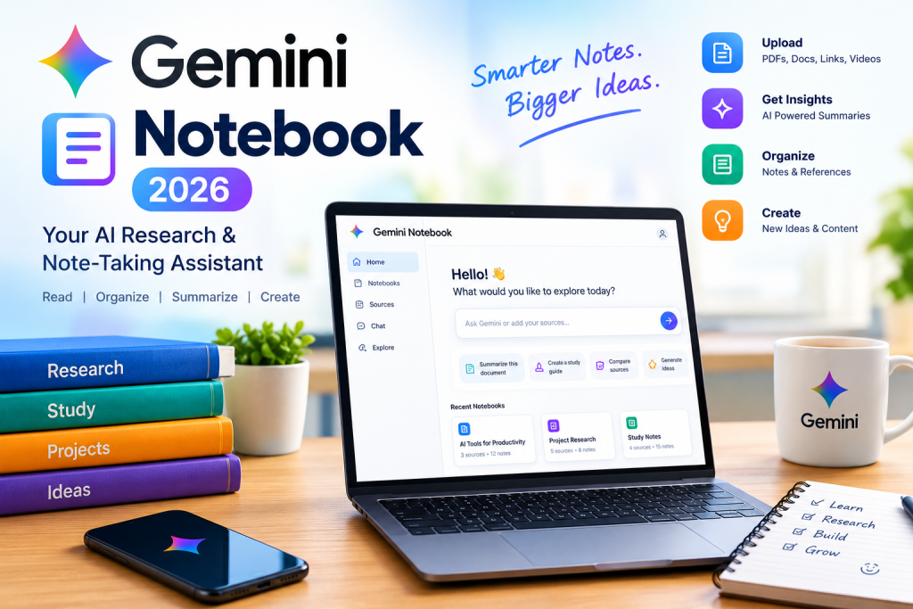 Gemini Notebook 2026 new features
