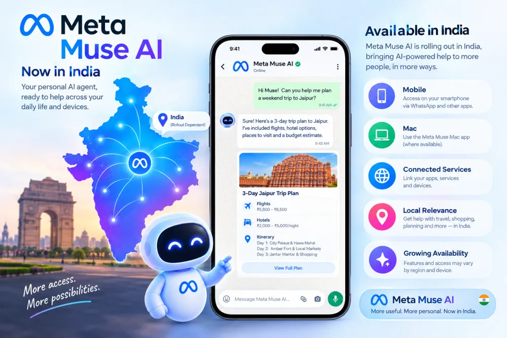 Meta Muse AI availability in India