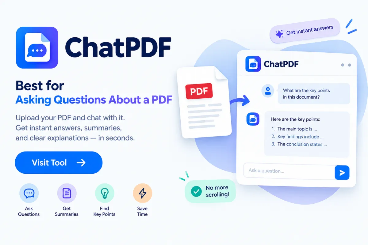 ChatPDF — Best for Asking Questions About a PDF
