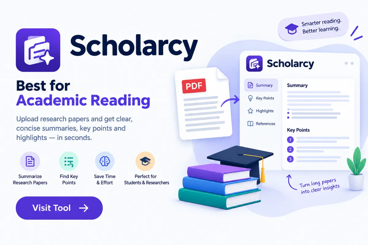 Scholarcy — Best for Academic Reading